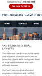Mobile Screenshot of helbraunlaw.com